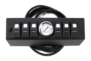 SPOD 6 Switch W/ Air Gauge And Double LED Switches & Source System Blue - JK