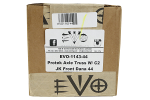 EVO Manufacturing ProTek Dana 44 Axle Truss w/C2 Gussets Front - JK