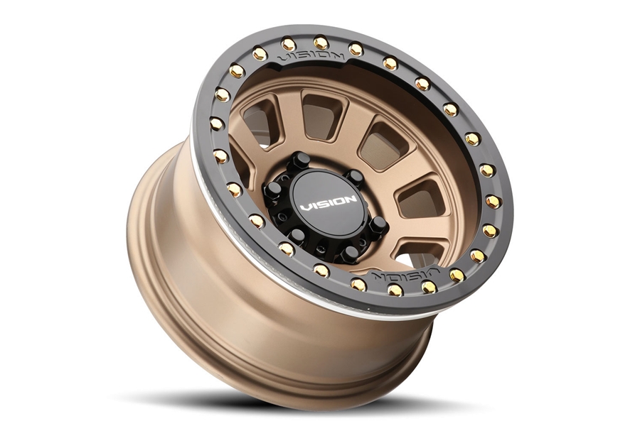 Vision Wheel 350 Ojos Beadlock Wheel, 17x9 5x5 - Bronze - JT/JL/JK