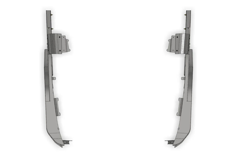 Motobilt Tomahawk Front Fenders - Bare - JK