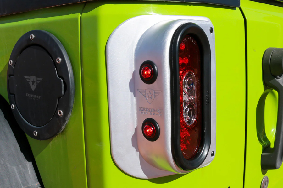 Combat Off Road Tail Gunner LED Tail Lights - Raw - JK