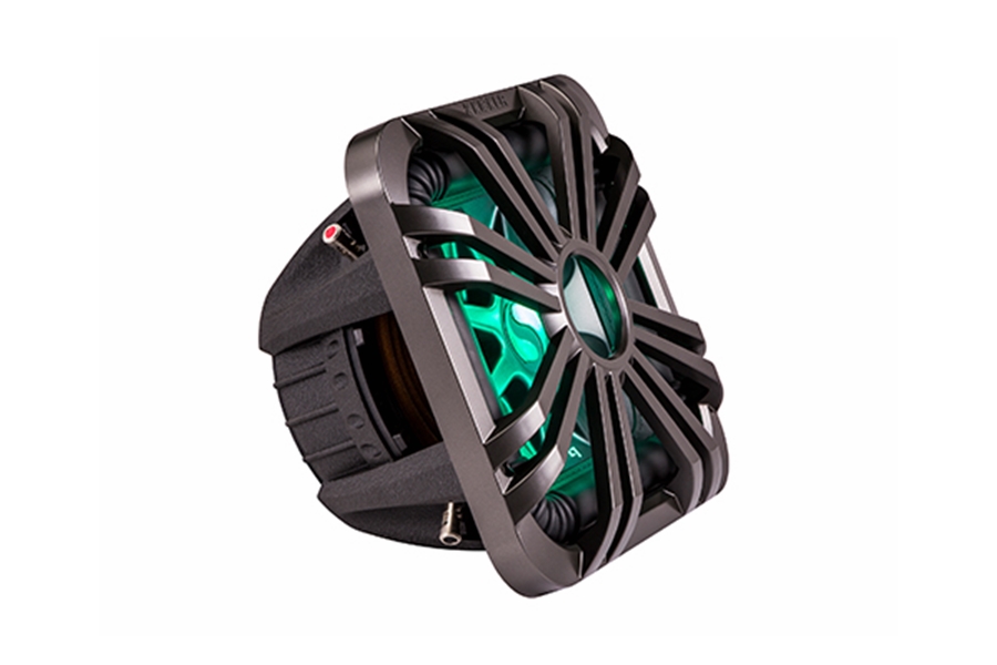 Kicker 10in Square Charcoal LED Grille 