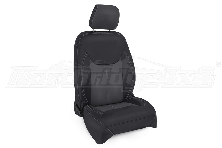 PRP Front Seat Covers, Pair, Black/Grey - JK 2013+