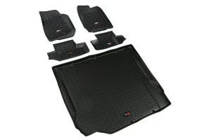 Rugged Ridge Floor Liner Kit, Black - JK 2DR