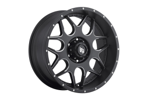 Pro Comp LRG Rims LRG104 Splits Series Wheel, Satin Black 20x9 5x5 - JT/JL/JK