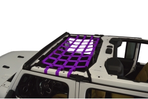 Dirty Dog 4x4 Front Seat Netting, Purple - JL 4Dr