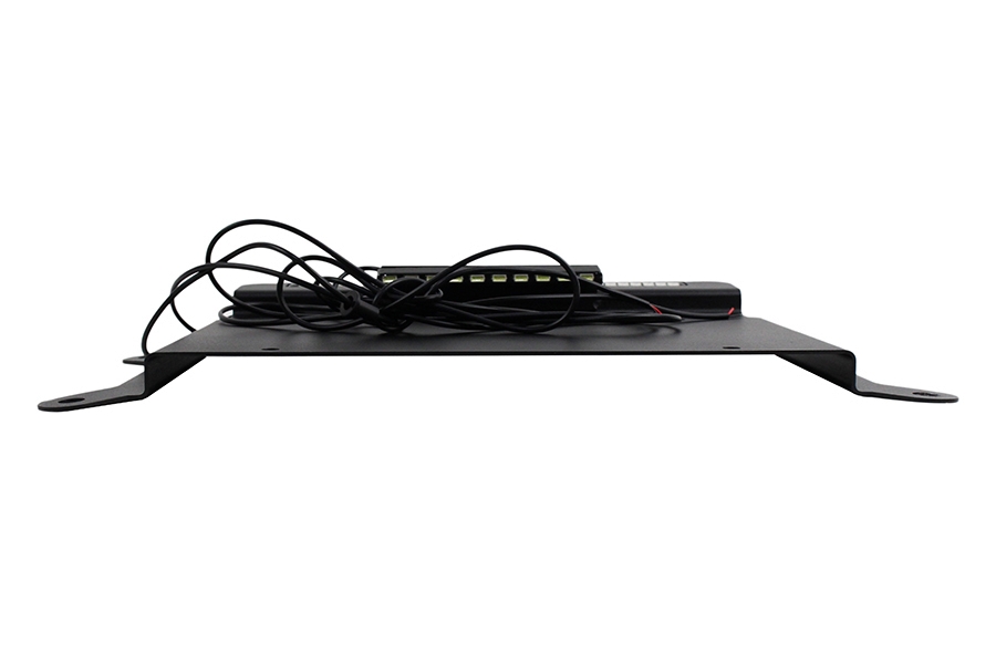Kentrol BackSide License Plate Mount w/ LEDs - Textured Black  - JK 2010+