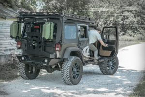LOD Destroyer Rock Sliders, Powder Coated Black - JK 4DR