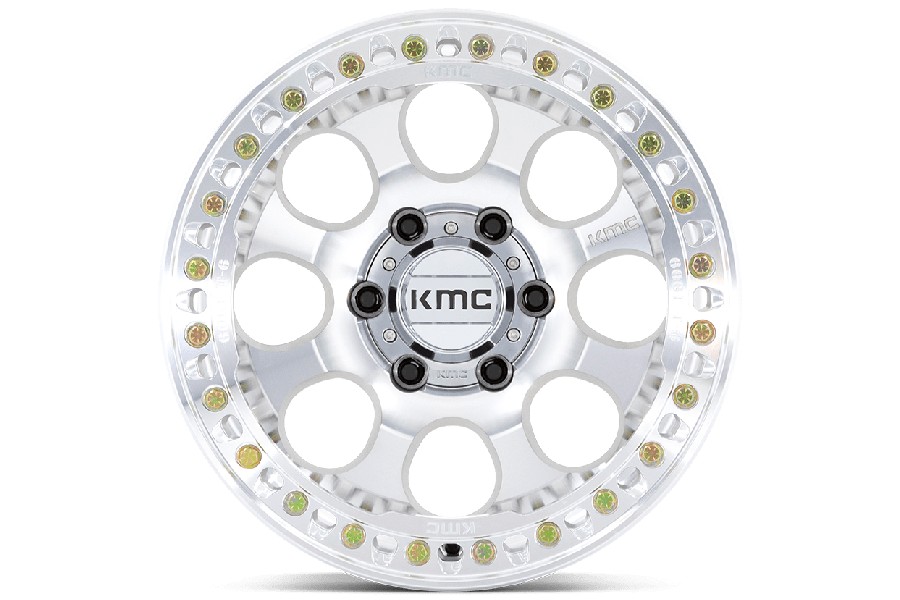 KMC Wheels KM237 Riot Series Beadlock Wheel 17X9 5X5 12mm Offset Machined  - JT/JL/JK