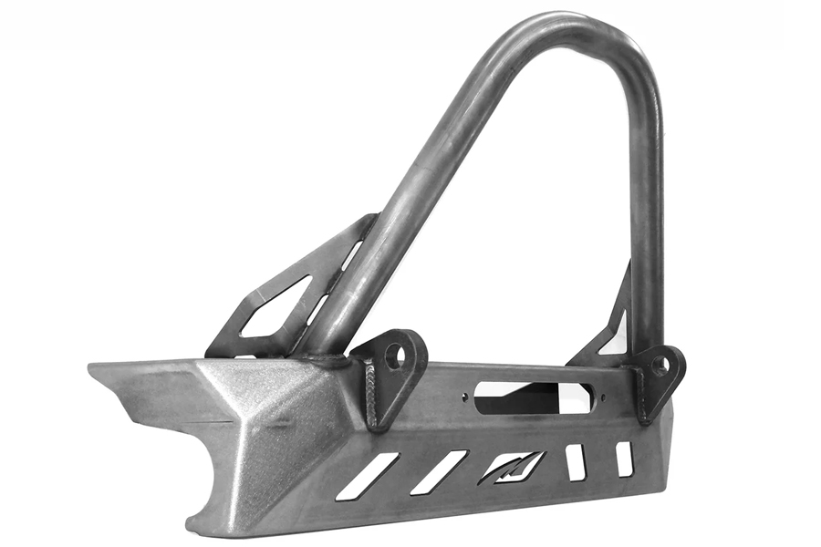 Motobilt Crusher Series Front Bumper w/Stinger - Raw - TJ/LJ/YJ