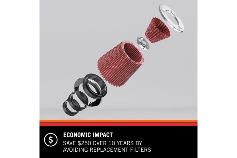 K&N Filters High-Flow Universal Clamp-On Air Filter