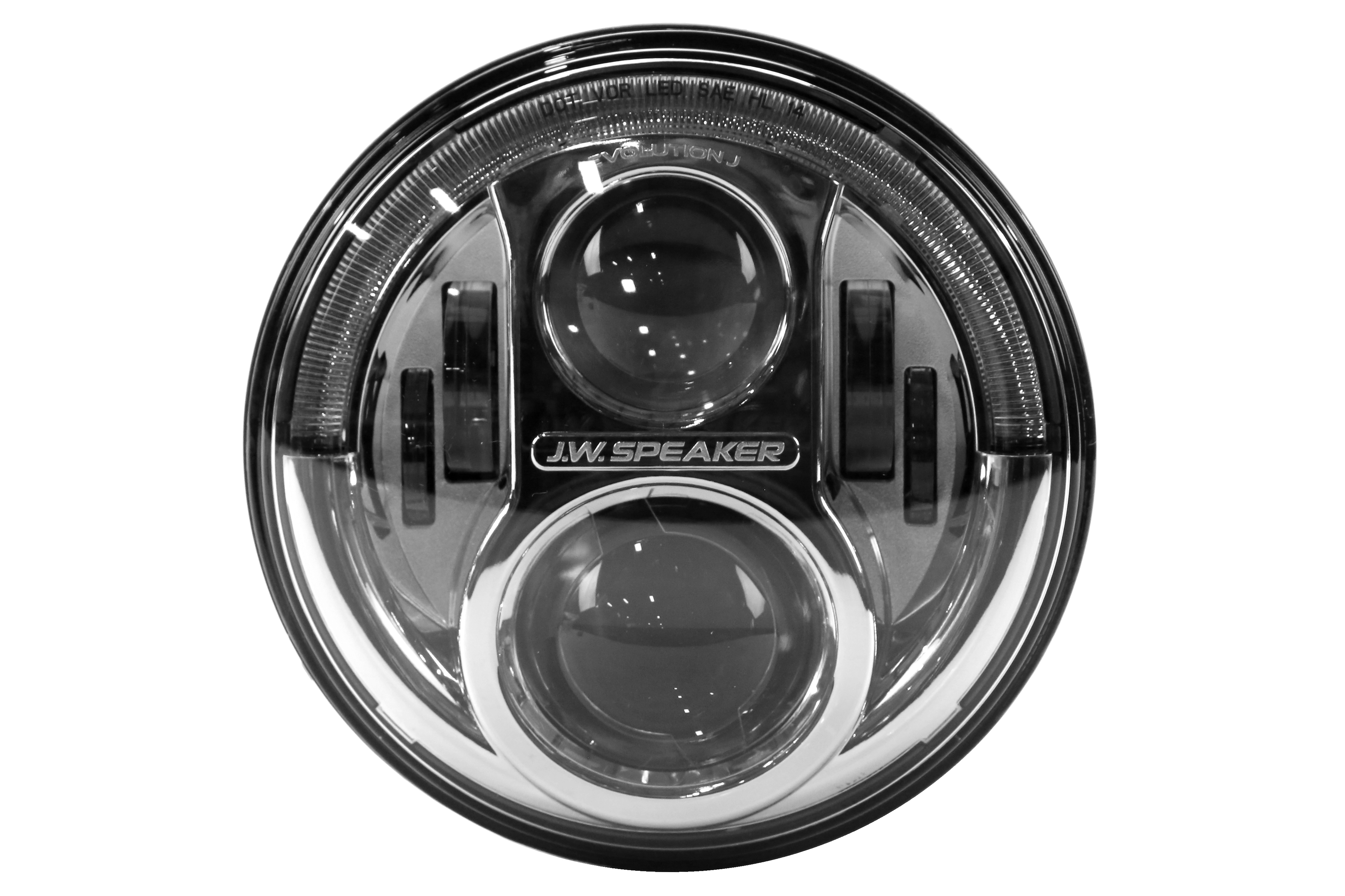 JW Speaker 8700 Evolution J Series Chrome Headlight Kit, Pair - JK