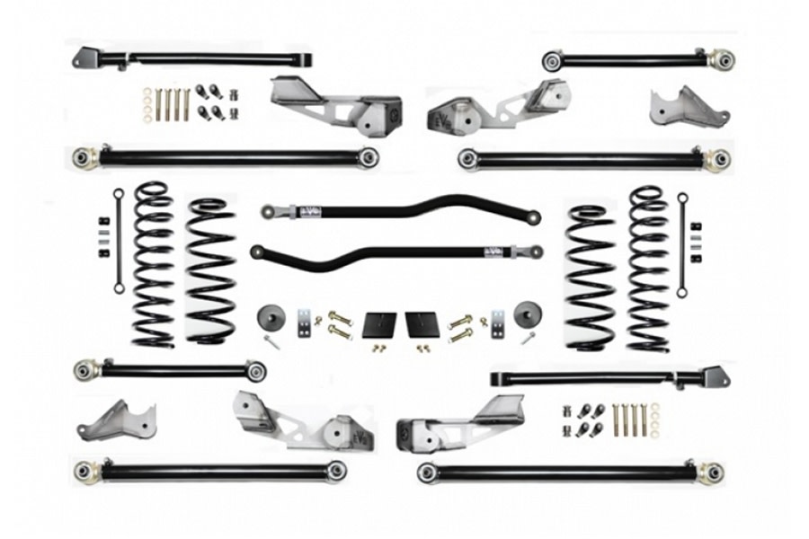 EVO Manufacturing 2.5in High Clearance Long Arm Lift Kit - PLUS - JL 4Dr