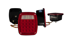 Truck-Lite LED Signal-Stat Combo Left Side Tail Light Kit Clear/Red
