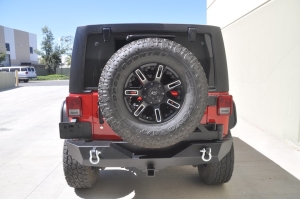 DV8 Offroad RS-2 Single Action Rear Bumper and Tire Carrier - JK