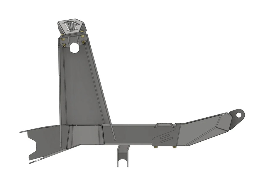 Motobilt Tomahawk Front Half Kit - Bare Steel - JK