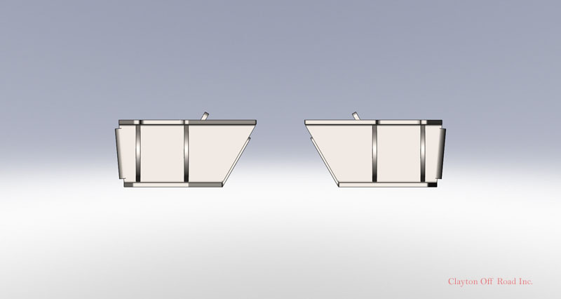 Clayton Off Road Rear Frame Brackets  - TJ