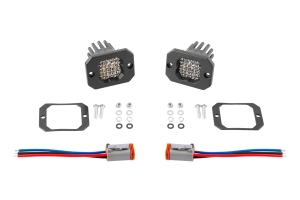 Diode Dynamics SSC1 Pro Flush Mount LED Pods, RBL White - Flood 