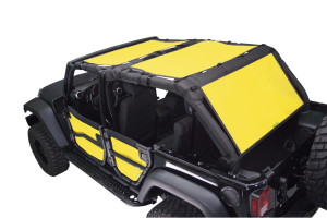 Dirty Dog 4x4 Sun Screen 3 pc Front, Back and Cargo Yellow - JK 4dr