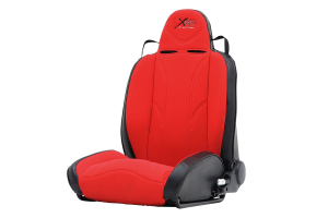 Smittybilt XRC Suspension Seat, Driver Side, Red/Black