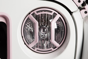 Rugged Ridge Elite Headlight Euro Guards, Raw - JK
