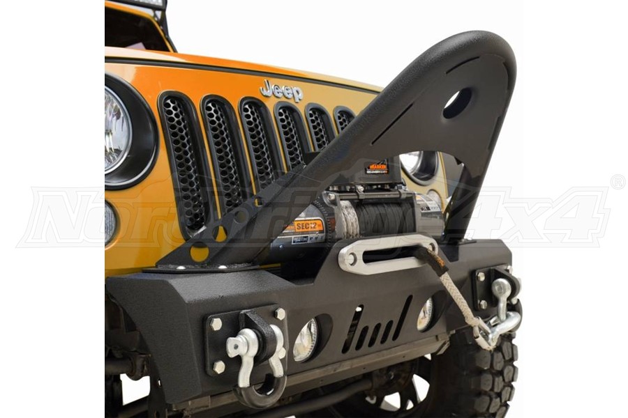 Jeep Jk Paramount Front Stubby Bumper W Stinger And Oe Fog Light Housing Jeep Rubicon 2007 2018 51 0366 Northridge4x4