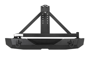 Rough Country Rock Crawler Rear HD Bumper w/ Tire Carrier  - JK