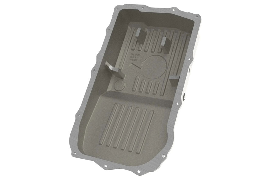 aFe POWER Street Series Transmission Pan Raw w/ Machined Fins - JL 2.0/3.0L / JT 3.0L
