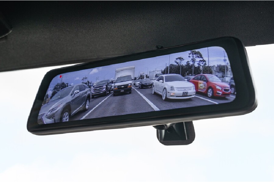 Stinger Offroad Full Screen 1080p HD FrontRear View Mirror Replacement Monitor w/DVR and Backup Camera Kit - Bronco 2021+