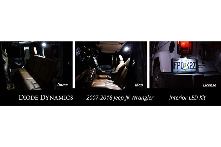 Diode Dynamics Interior LED Conversion Kit, Stage 1 - Red - JK
