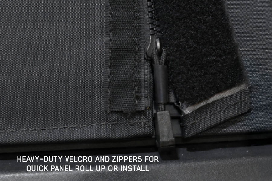 Overland Vehicle Systems Explorer Soft Shell - Black Diamond Canvas and Aluminum Frame  - JT