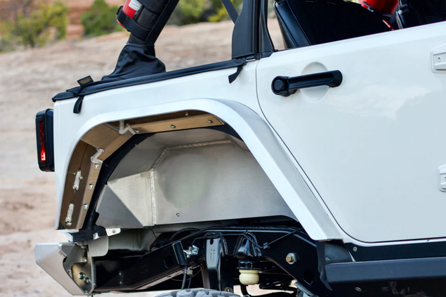 Next Venture Motorsports Aluminum High Line Fender Flares - Rear - JK 4dr