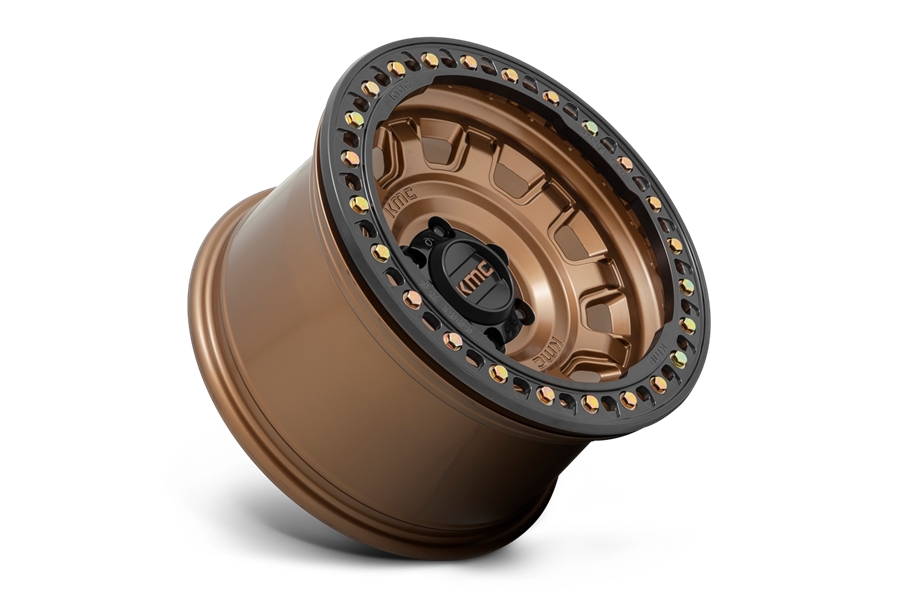 KMC Wheels KM236 Tank Beadlock Wheel, 17x9 5x5 - Bronze (-38mm) - JT/JL/JK