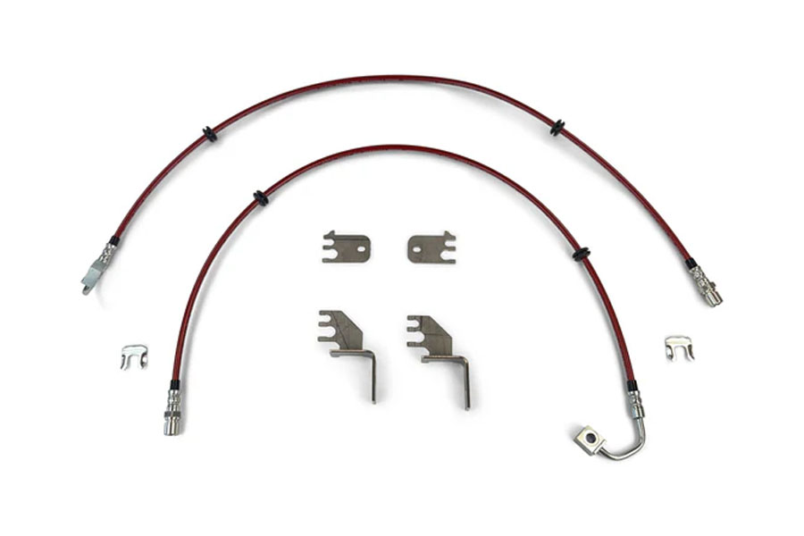 Clayton Off Road HD Front Brake Lines 36in - Jeep Rubicon 2018-2026 ...