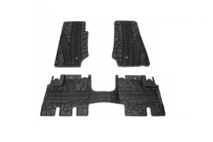 King 4WD Premium Four-Season Floor Liners, Front & Rear - JK 4dr 2007-13