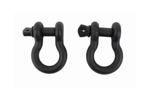 Fishbone Offroad 3/4in D-Ring Shackles - Gloss Black 