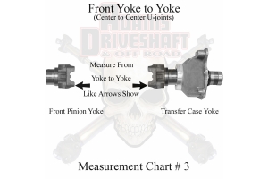 ADAMS DRIVESHAFT Non-Rubicon Front 1310 CV Driveshaft -  Heavy Duty Series - TJ