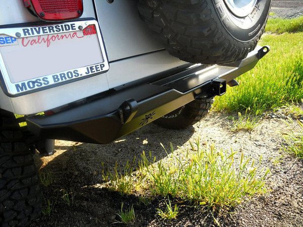 Poison Spyder RockBrawler Rear Bumper w/Shackle Tabs - TJ/LJ
