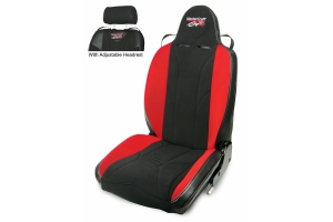 MasterCraft Baja RS w/ Adj. Headrest  Black w/Black Center & Red Side Panels  Recliner Lever Left  w/BRS Stitch Pattern