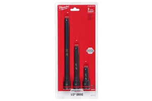 Milwaukee Tool 3PC SHOCKWAVE Impact Duty 1/2in Drive Extension Set