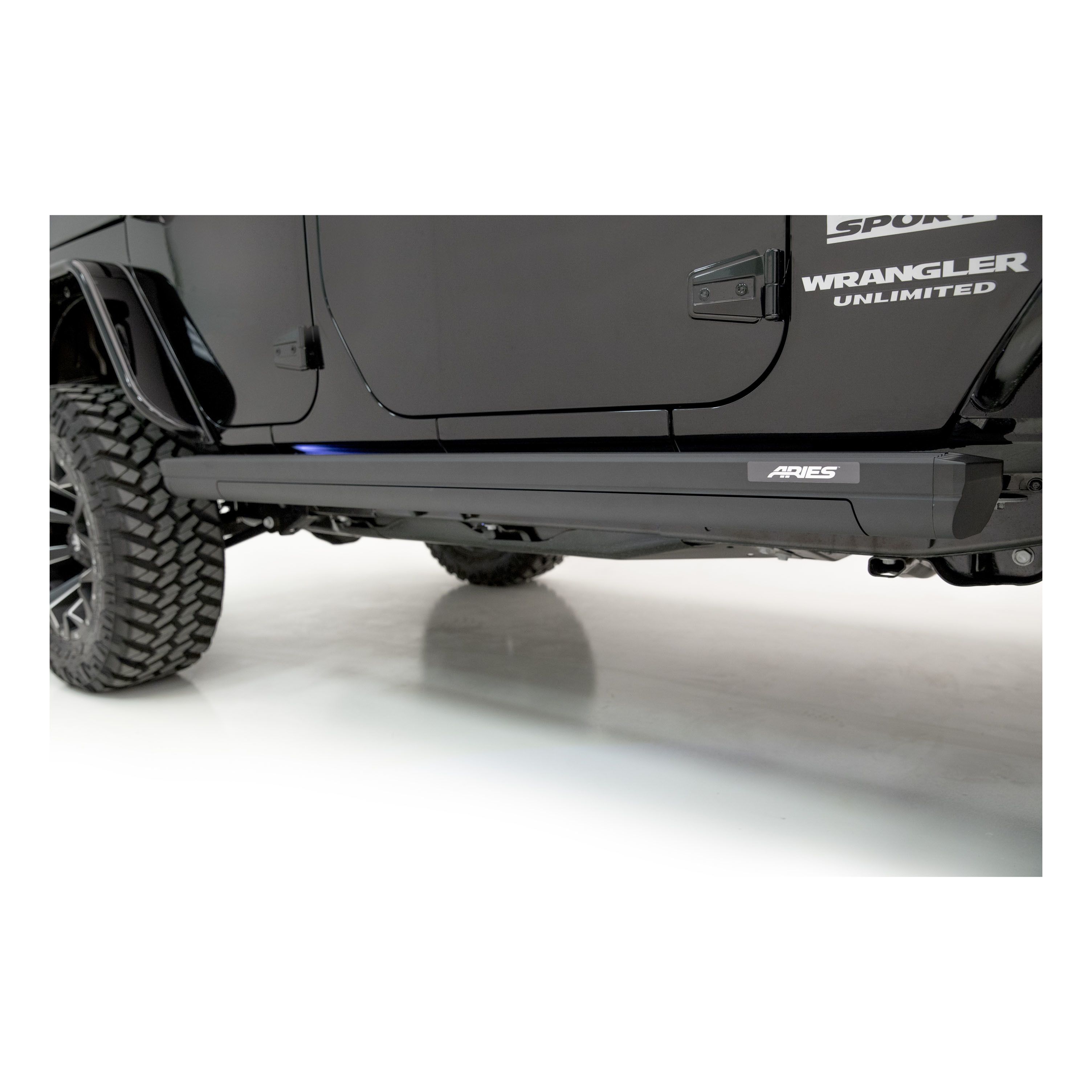 Aries ActionTrac Powered Running Boards No Brackets - JK 4dr