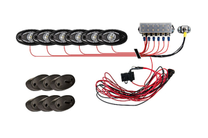 Rigid Industries A-Series Rock Light Kit - Amber, Set of 6