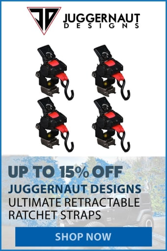 JUGGERNAUT UP TO 15% OFF RATCHET STRAPS