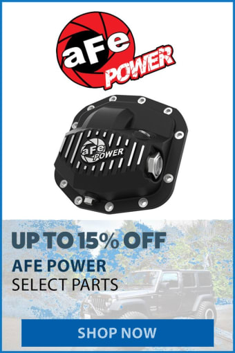 AFE POWER UP TO 15% OFF SELECT PARTS