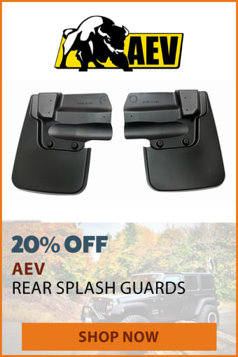 AEV 20% OFF REAR SPLASH GUARDS