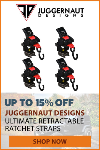JUGGERNAUT UP TO 15% OFF RATCHET STRAPS
