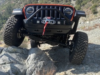 User Media for: Poison Spyder Bruiser Front Bumper w/ Brawler Bar & Shackle Tabs, Powder Coated - JT/JL