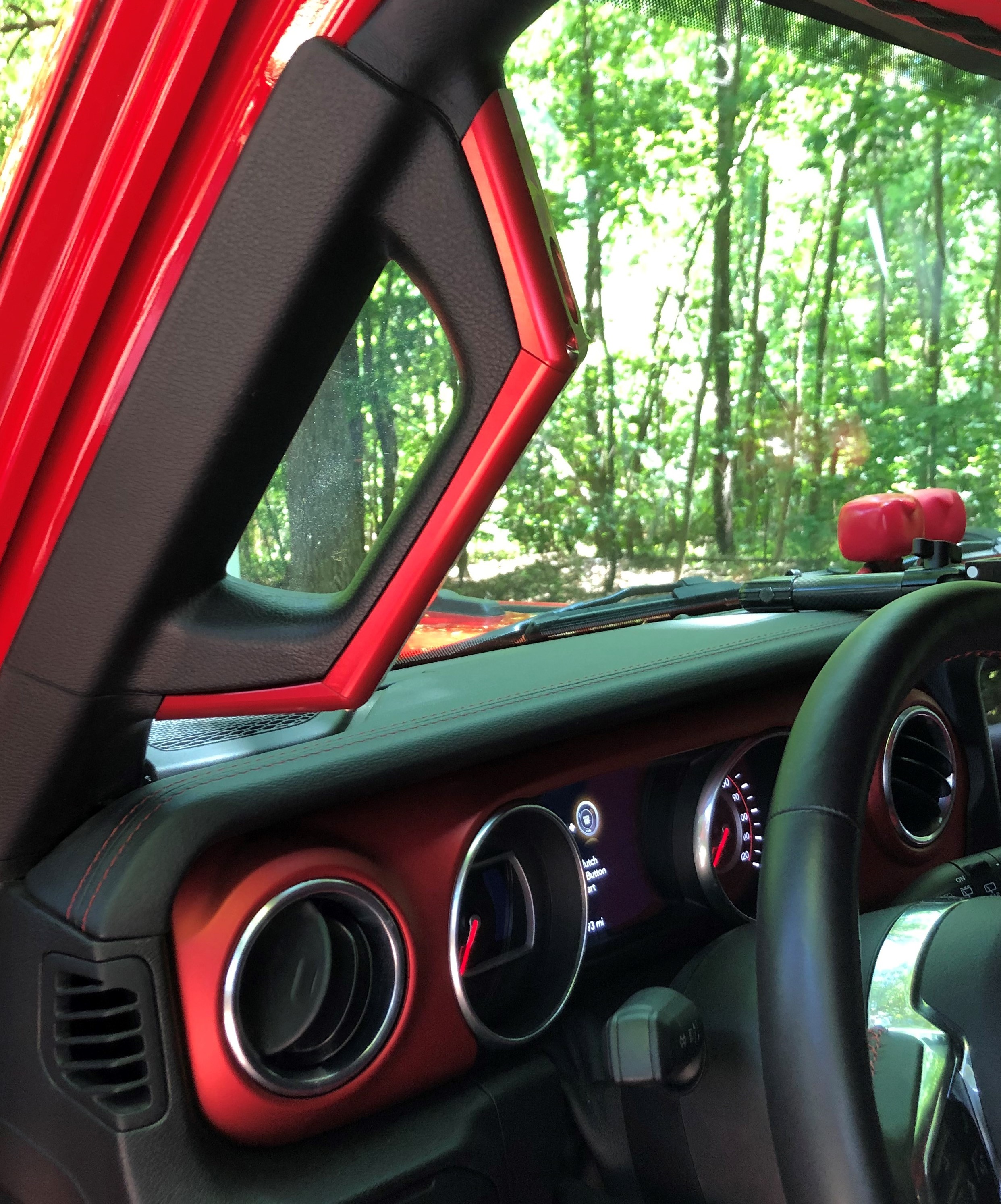 American Trail Products Billet Grab Handles - Red ( Part Number: 36180013R)