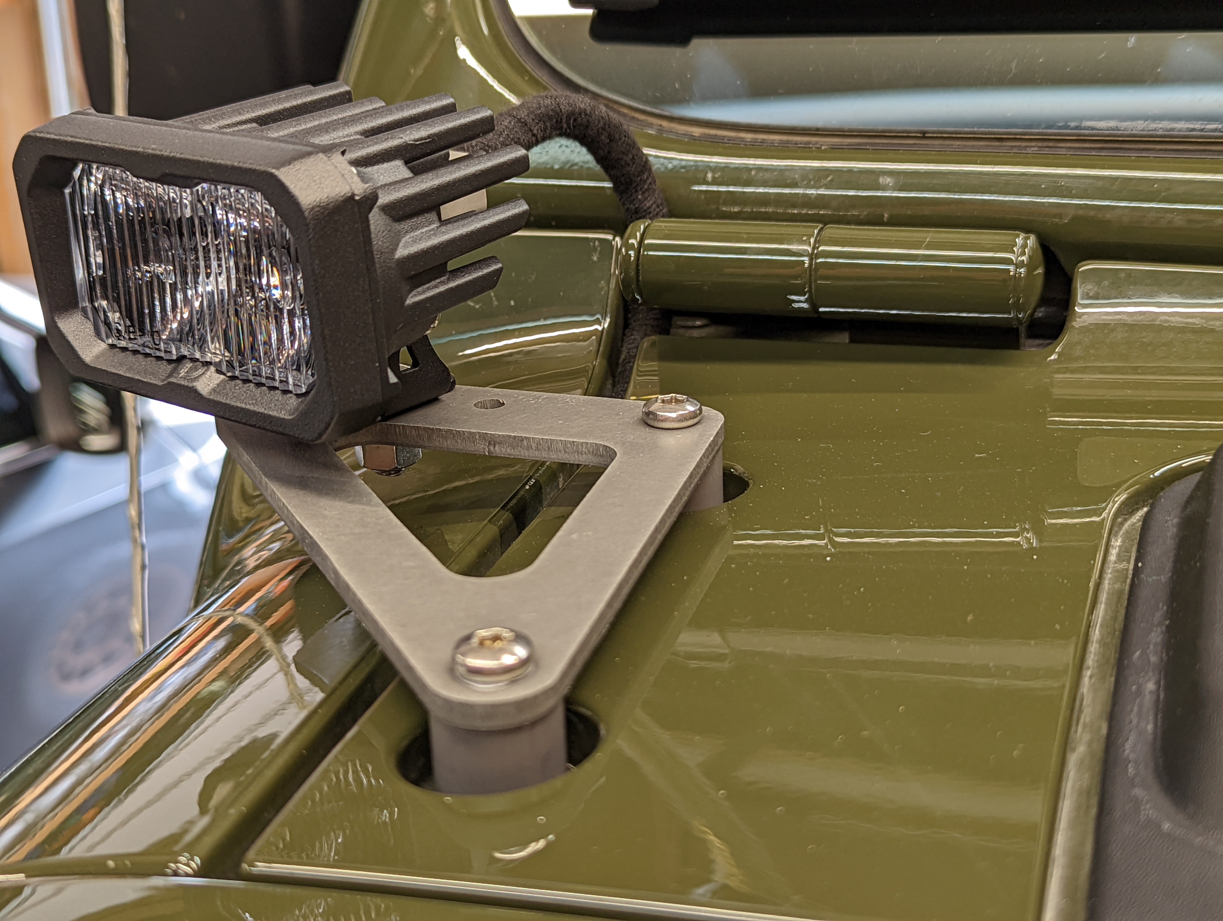 User Media for: Grimm Offroad A-Pillar Light Mount - JT/JL