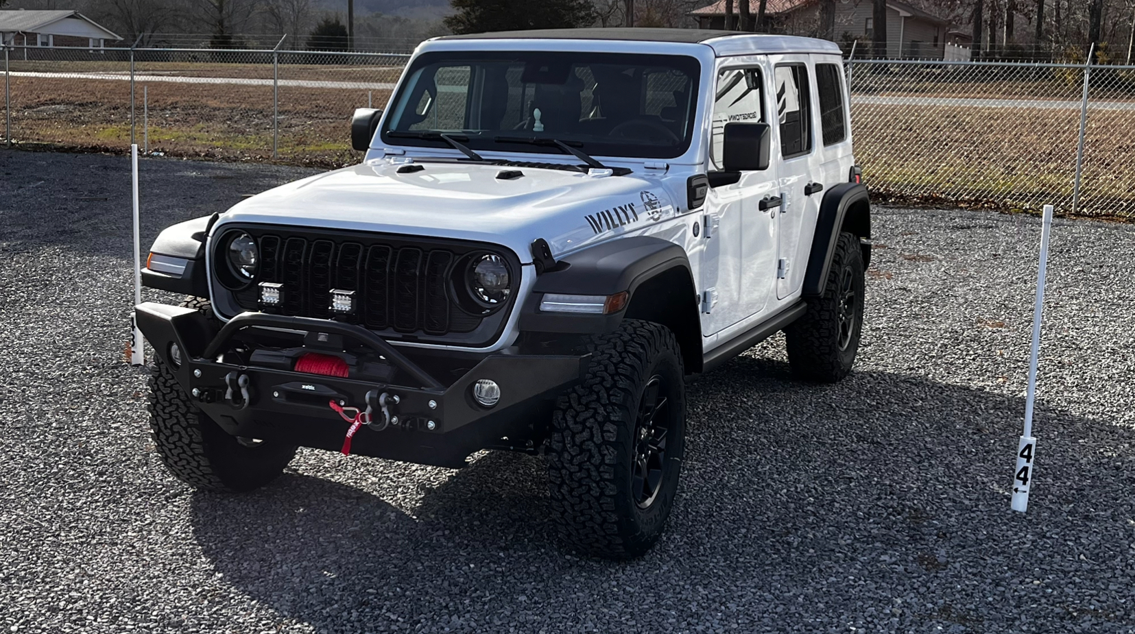 User Media for: Rock Hard 4x4 Patriot Series Full Width Aluminum Front Bumper w/Lowered Winch Mount, Black - JT/JL